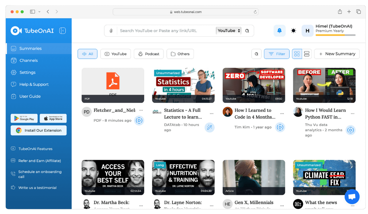 Personalized Content Library