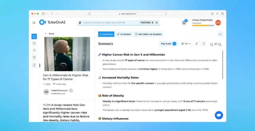 Free Article Summarizer with AI