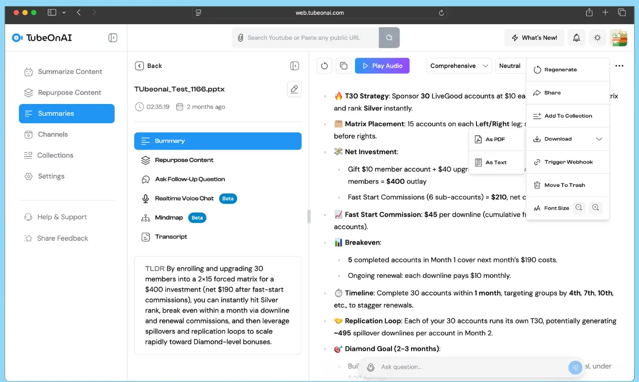 Get Your AI Summary